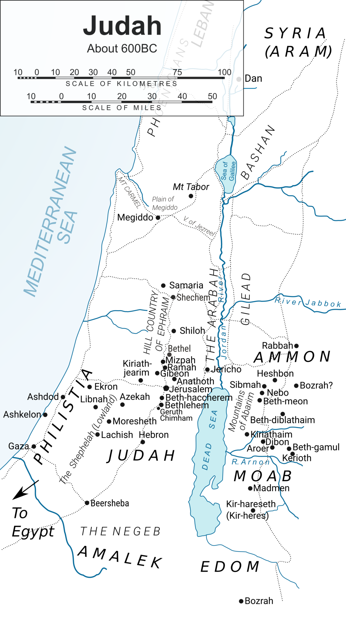 Jeremiah Maps and Locations Bible Tales Online