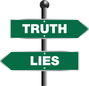 "Truth And Lies Sign" by GDJ, OpenClipArt (https://openclipart.org/detail/282543/truth-and-lies-sign)